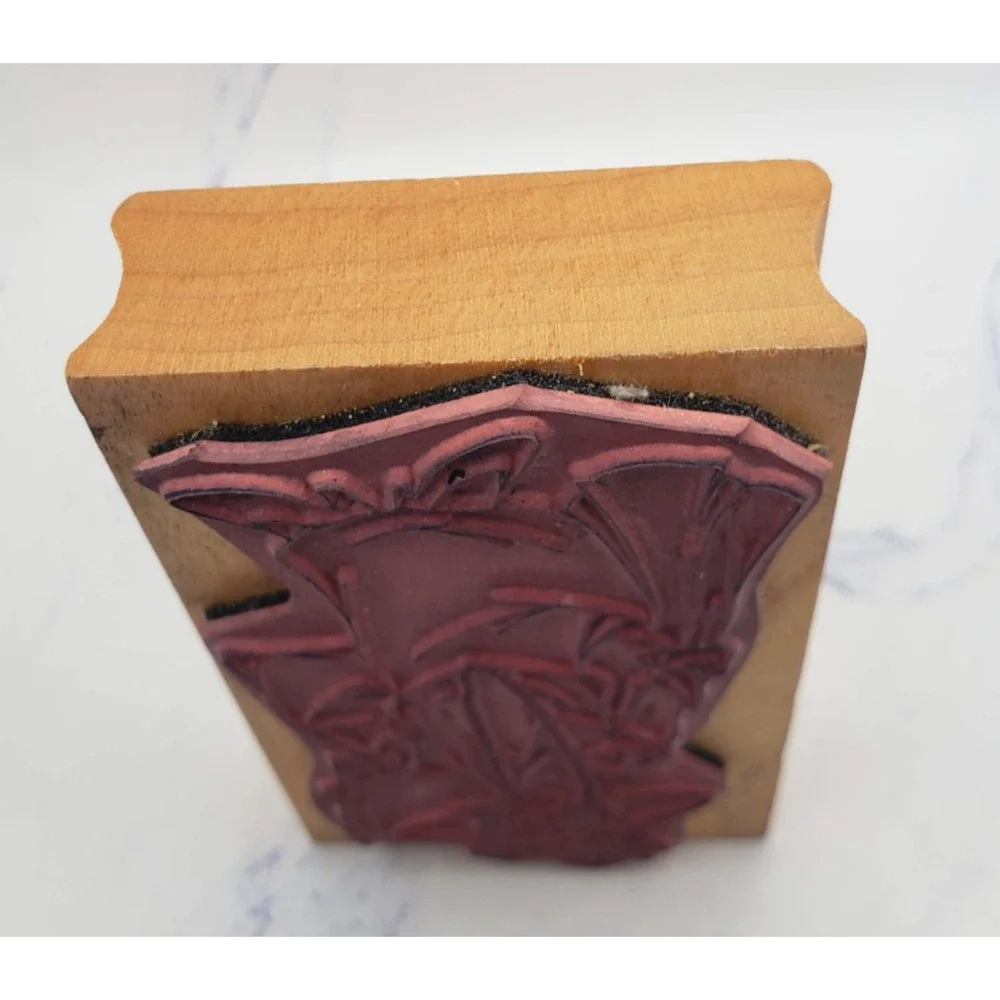 The Stamp Pad Co Little Girl Dress Up Wood Mounted Rubber Stamp